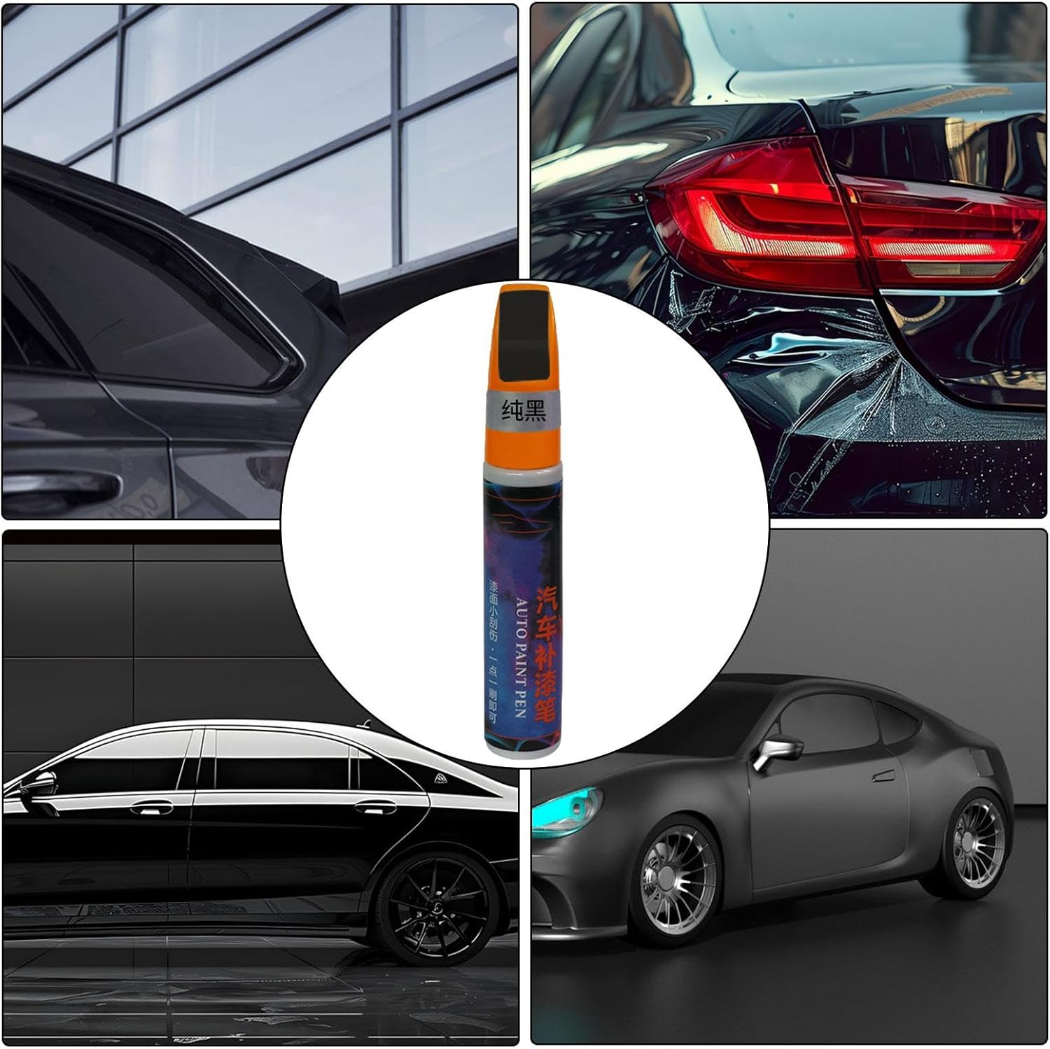 Car Scratch Remover Pen, Car Scratch Pen Paint Repair, Automotive Touchup Paint, Car Paint Scratch Repair, Scratch Eraser, Repair Car Minor Scratches - Black image number 3