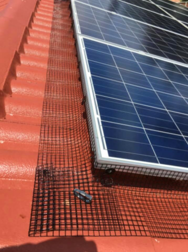 30 Meters Solar Panel Bird Proofing Kit PVC Coated Stainless Steel Mesh & Aluminium Fasteners
