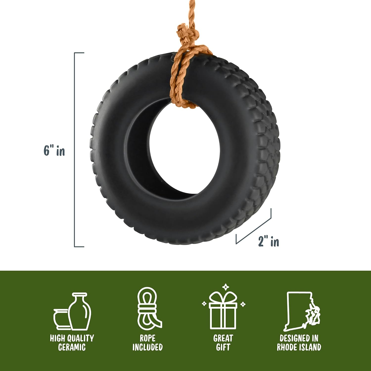 Fred Swing TIME Tire Swing Bird Feeder
