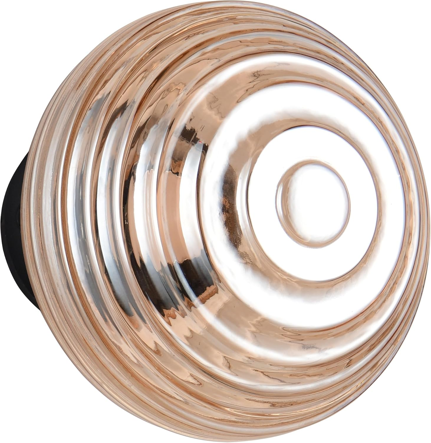 Reality Leuchten Earl R27771113 LED Battery-Powered Wall Light Metal Matte Black Glass Amber-Coloured Includes 1.5 Watt LED 4-Way Touch