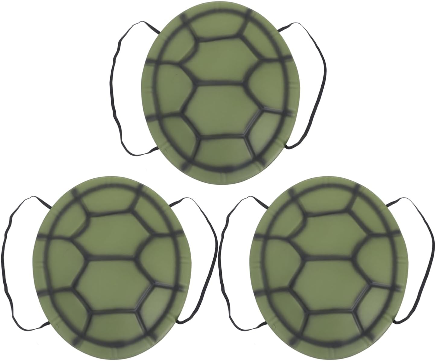 Toddmomy 3Pcs Halloween Turtle Shell Cosplay Costume,Eva Turtle Shell Props Turtle Shell Backpack Cosplay Props for Halloween Dress up Accessories image number 2