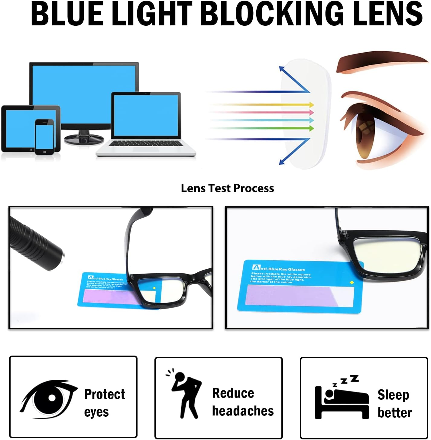 4 Pack Oprah Style Reading Glasses for Women Men Blue Light Blocking Computer Square Spring Hinge Readers image number 3