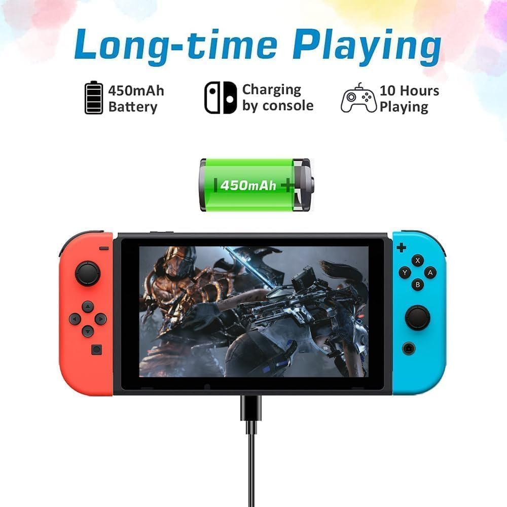 Joy Con Controller for Nintendo Switch Replacement for Nintendo Switch Controller, Compatible with Switch, Wireless Left and Right Joy Con for Switch Nintendo Support Dual Vibration/Wake-Up/Screenshot, Joy Con Controller for Switch OLED Lite image number 6