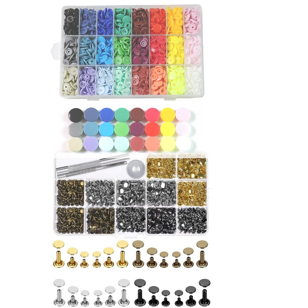 AOOK 866PCS Leather Hole Puncher Hand Punching Manual Punch Arbor Press.Round Solid Post & Ductile Iron Base for DIY Parts Punching,Forming Pressing (Square Head Press with All Accessories) image number 3