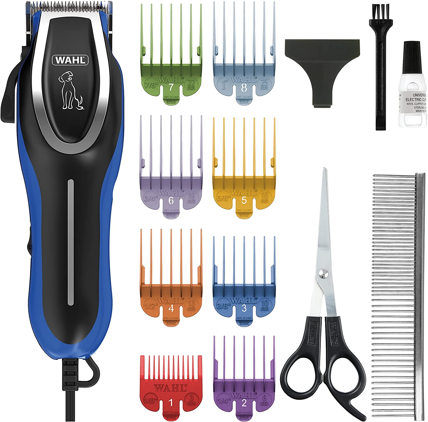 Wahl Dog Clippers, U-Clip Dog Grooming Kit with Colour Coded Combs, Full Coat Dog Grooming Clippers, Low Noise Corded Pet Clippers image number 3