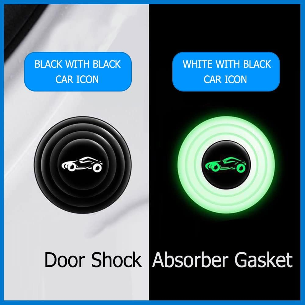 Deemars 10PCS Car Door Shock Absorber Protector, Sound Insulation and Anti-Collision Pad, Car Exterior Buffer Protector, Automotive Door Entry Guard Auto Accessories Universal for Most Cars - White image number 4