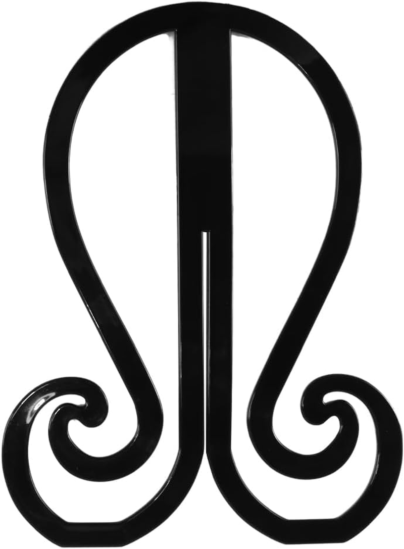 Gorise Wig Stand, Foldable Headstand, Portable and Durable Wig Holder for Short Wigs, Hats, Cosplay, Travel, Black image number 6