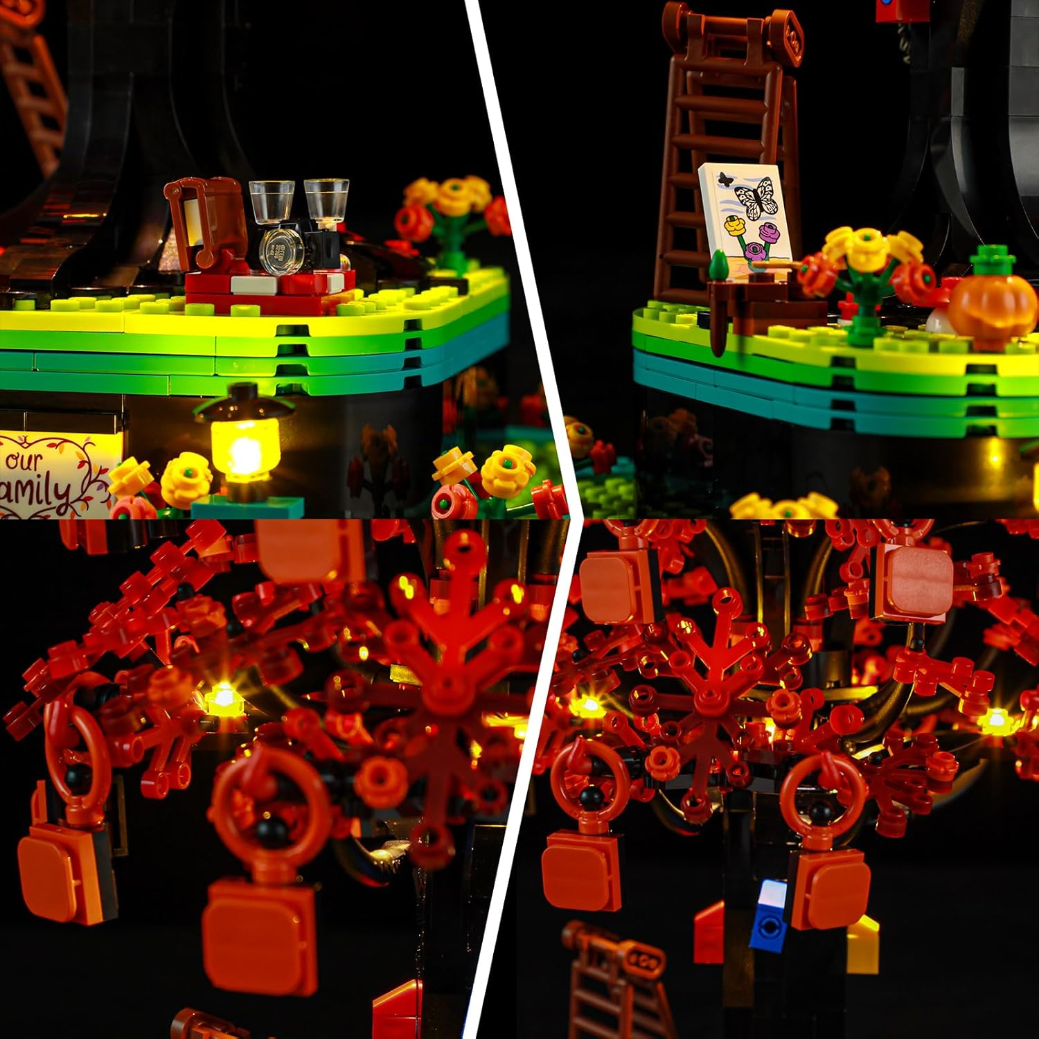 BRIKSMAX LED Light for  Family Tree 21346 - Compatible with  Ideas Building Blocks Model - without  Set