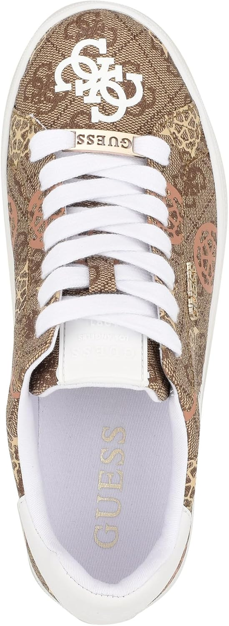 GUESS Women'S Renzy Sneaker, Black 007, 5.5 image number 1