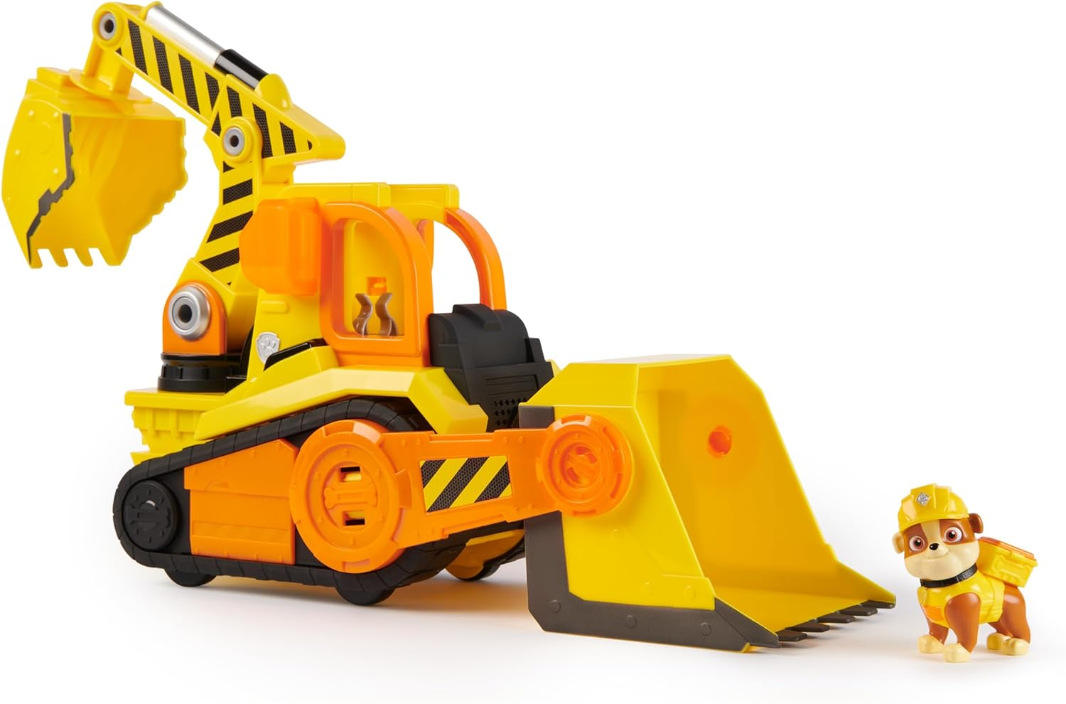Rubble & Crew, Bark Yard Deluxe Bulldozer Construction Truck Toy with Lights, Sounds & Rubble Action Figure, Kids Toys for Boys & Girls Ages 3+