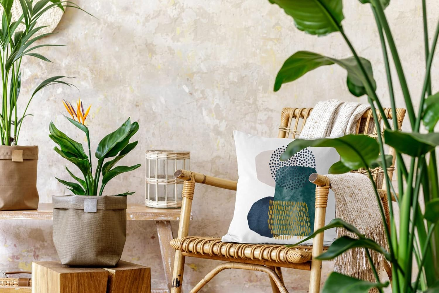 Jartinle Boho Abstract Pillow Covers 18X18 Set of 4 Mid Century Modern Throw Pillow Covers Geometric Pillow Covers for Outdoor Couch Sofa Minimalist Home Decor,Emerald Green Navy, (G400) image number 3