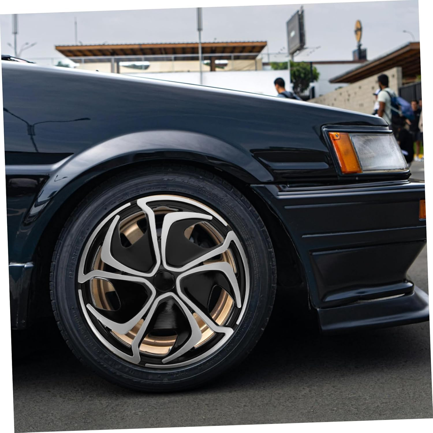 DINHEAROM Automotive Hubcaps Rim Cover for Cars Durable Wheel Rim Caps Stylish Designs Quick Installation Car Accessories for Enhanced Vehicle Aesthetics Style image number 6