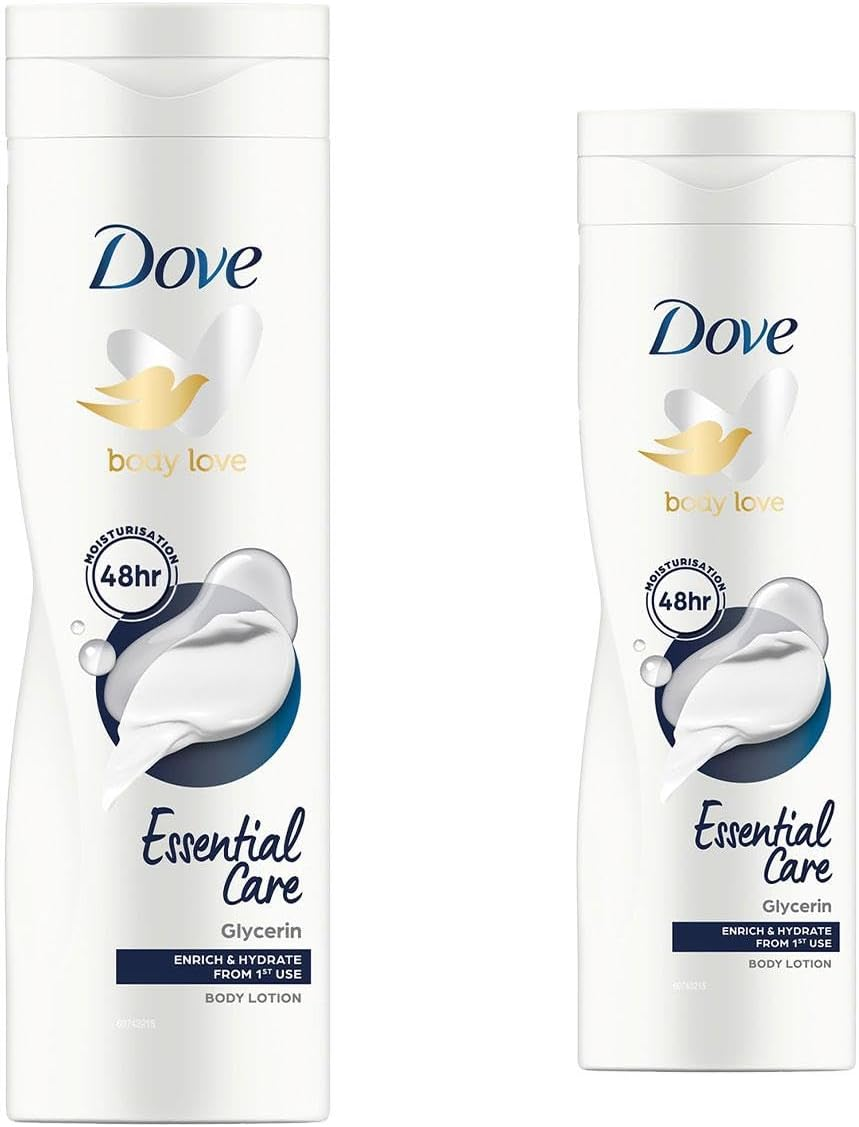 Dove Essential Nourishment Body Lotion - Dry Skin (250Ml) - Pack of 2 image number 2