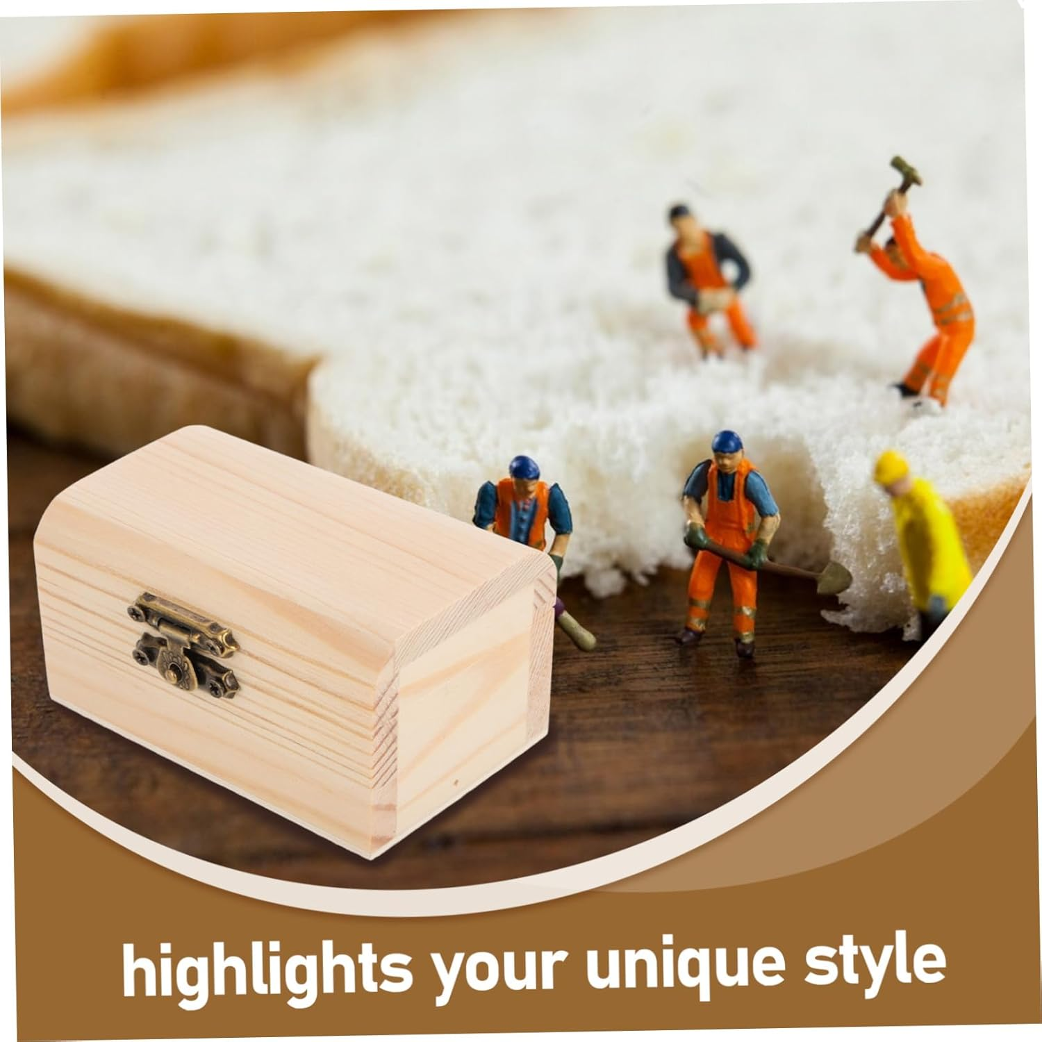 Angoily 12-Piece Mini Wooden Treasure Box Set with Lock DIY Craft Decor Vintage Storage Chest for Jewelry and Keepsakes