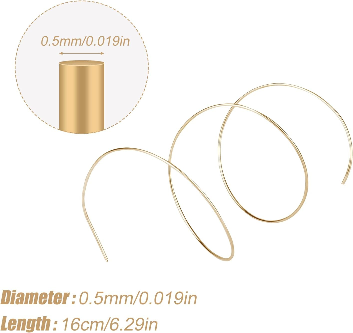 3Pcs 14K Gold Solder Wire for Jewelry Making, 6.3 Inch Long Easy Solder Gold Solder Flux for Jewelry Repair Electronics Plumbing (Melting Temperature 1325&deg;F, 1360&deg;F, 1450&deg;F) image number 5