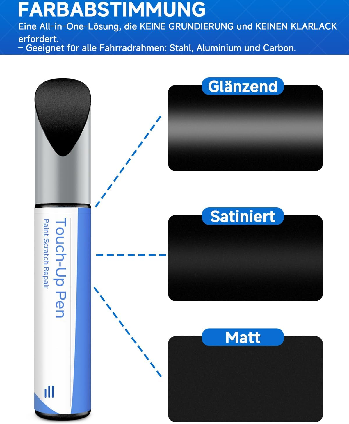 Trek Black Satin Bicycle Paint - Touch up Paint for Trek, Use Paint Pen for Metal and Plastic - High Coverage Bicycle Paint image number 5
