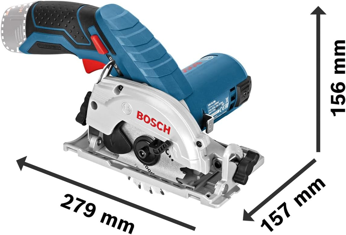 Bosch Professional 06016A1001 GKS 12 V-26 Cordless Circular Saw (Without Battery and Charger) - Carton, 33.8 Cm*21.0 Cm*13.2 Cm image number 4