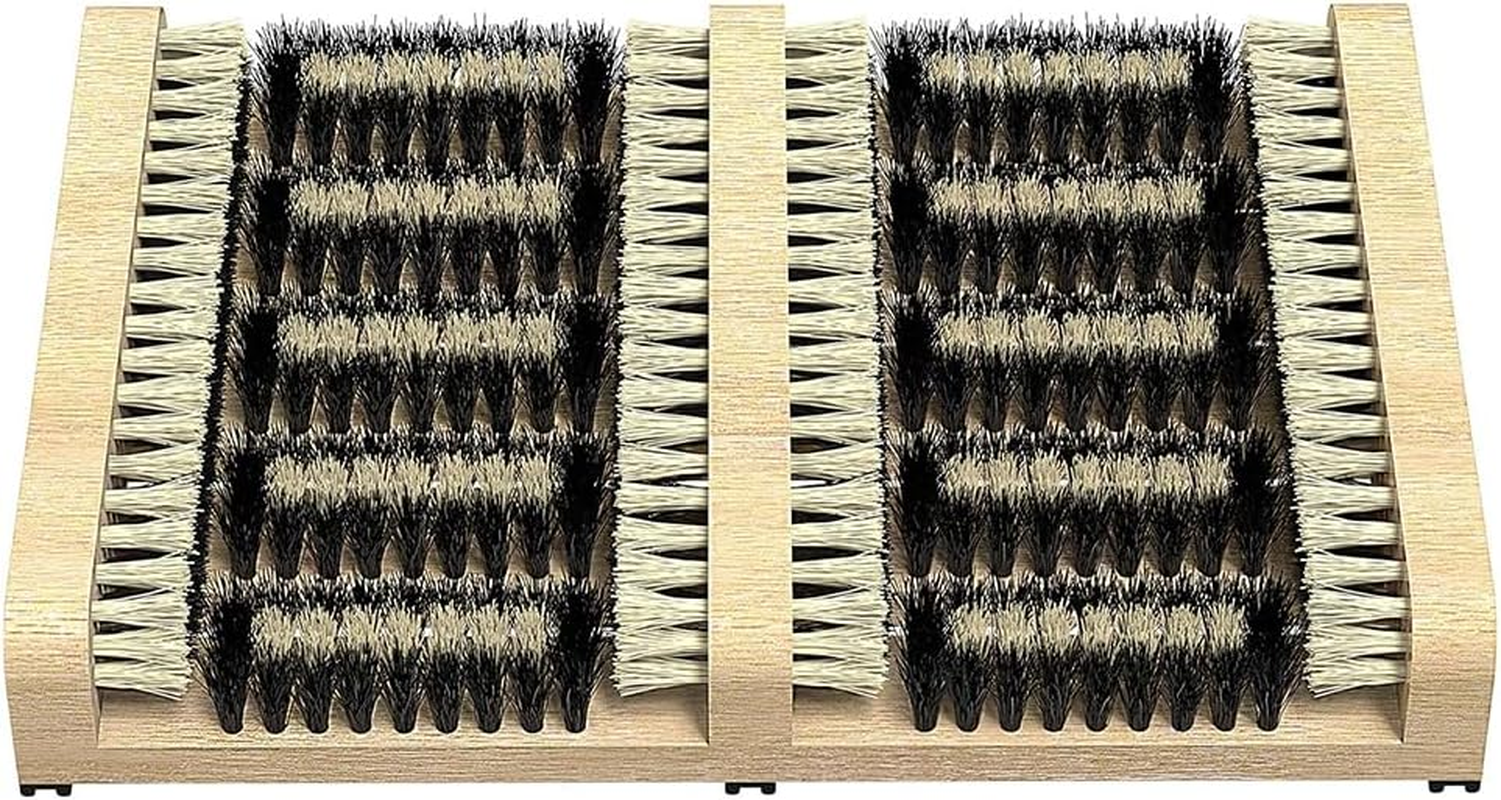TOMVAES Boot Scraper Brush,Flat Door Scrubber Mat,All Weather Shoes & Boots Cleaner,Removes All Outdoor Dirt, Snow, Mud and Sand.Hiking Cleaner