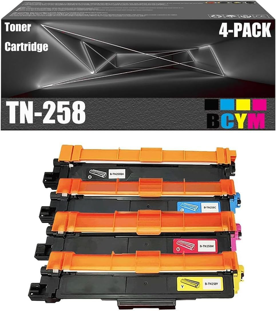 TN258 TN258XL Toner Cartridge Compatible with Brother MFC-L8390CDW, MFC-L3760CDW , DCP-L3560CDW, DCP-L3520CDW, HL-L8240CDW, HL-L3280CDW Printer (1Black) image number 2