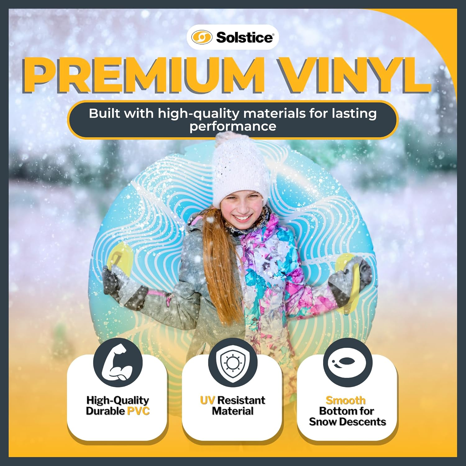 Solstice by Swimline Tubester 39 Inch All Season Inflatable Sports Tube