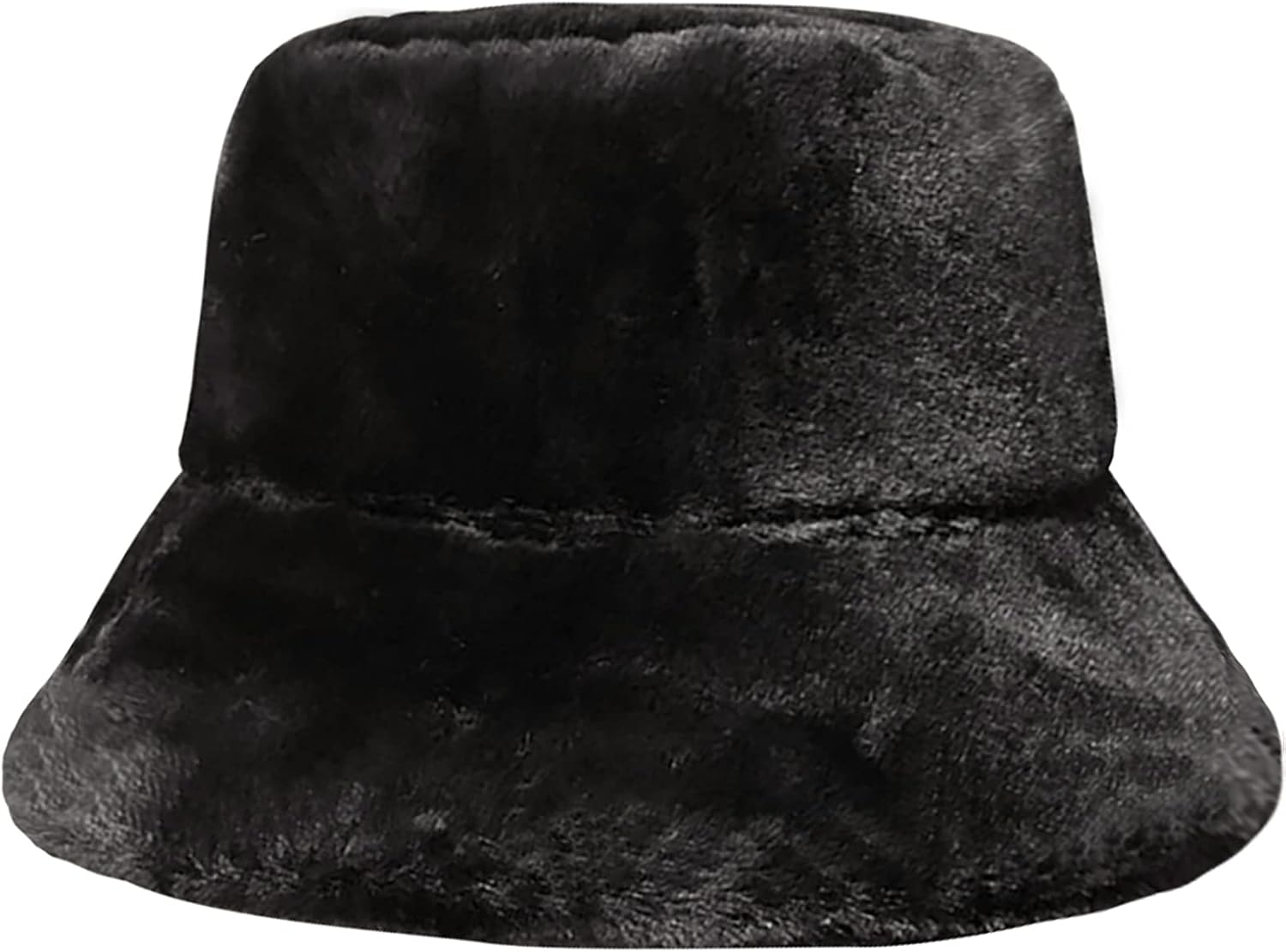 XYIYI Furry Bucket Hat Fluffy Winter Warmer Fisherman Cap for Women