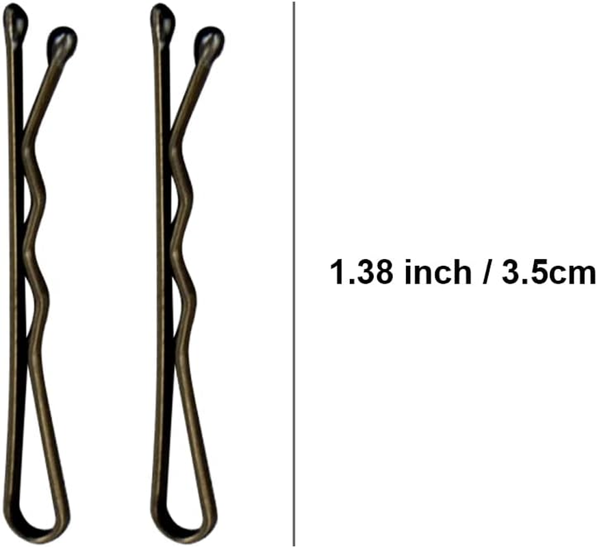 Mini Bobby Pins Brown with Cute Case, 200 CT 1.38 Inch Bronze Small Hair Bobby Pins for Buns, Premium Hair Pins for Kids, Girls and Women, Great for All Hair Types - Bronze,Brown image number 4