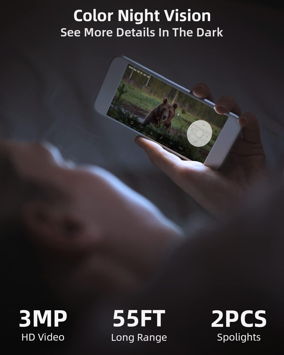 MUBVIEW 2K Solar Security Cameras Wireless Outdoor, 360&deg; PTZ Battery Powered Outdoor Camera, 2.4Ghz Wifi Home Security Camera, Color Night Vision, Motion Detection, 2-Way Audio, 2-Pack