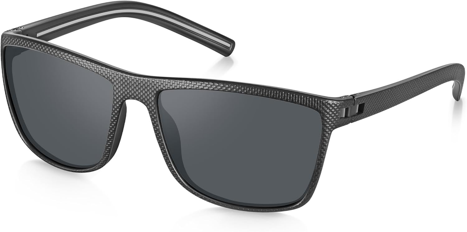 Polarized Sunglasses Plaid Frame UV400 for Men and Women Sun Glasses Outdoor Durability Comfortable with Uv Protection