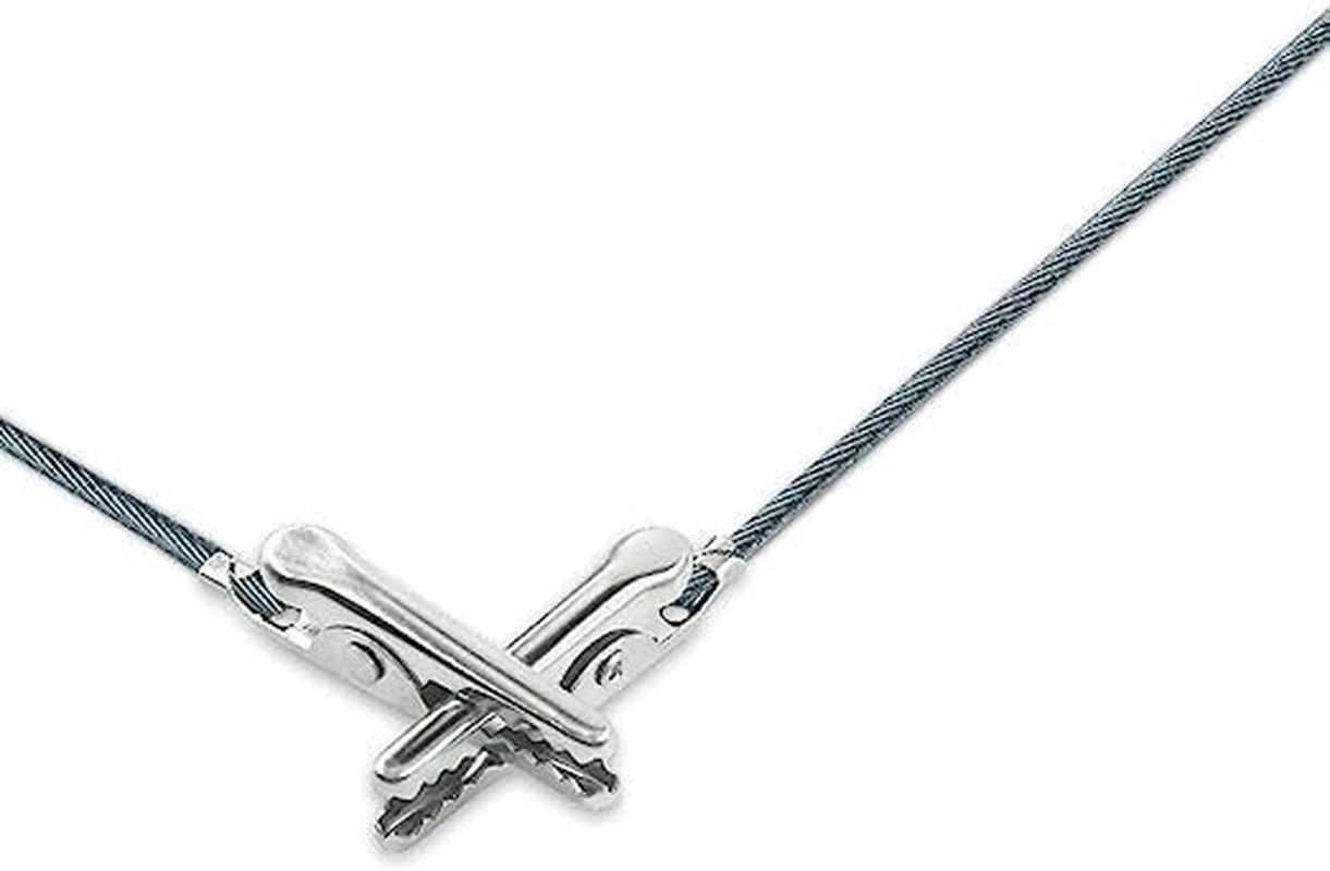 Set of 50 Metal Wire Alligator Clamp Long-Tailed Alligator Iron Clip Clasp for DIY Card Clip Holder 6 Inch (150Mm) image number 2