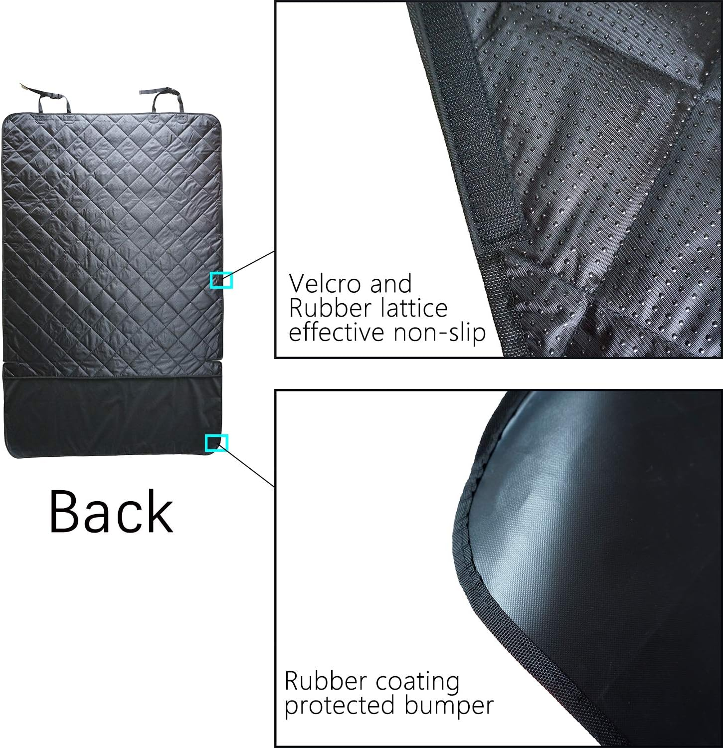 NOBER Pet Cargo Liner Cover for Dogs SUV Cars Waterproof Non Slip Universal Fit with Bumper Flap Extra Large image number 3