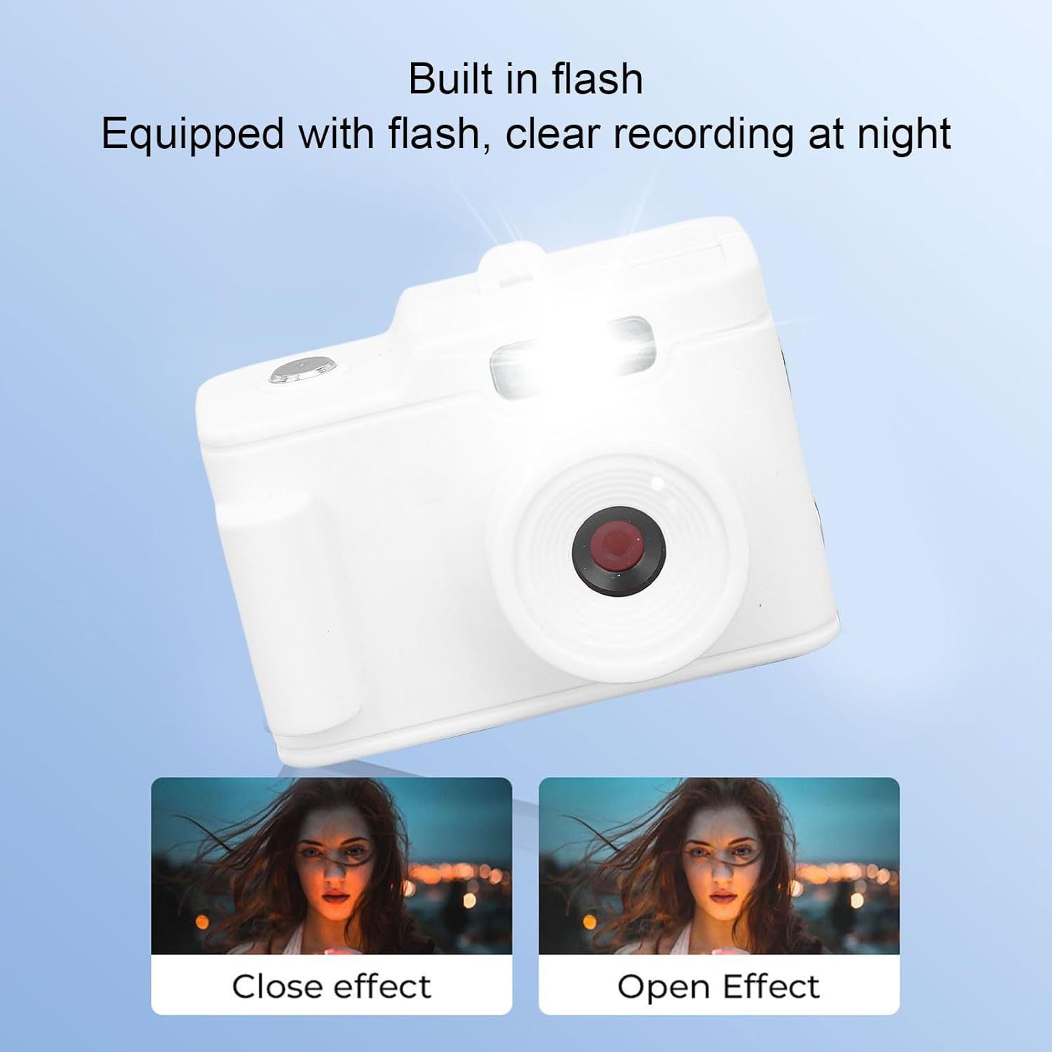 Camera Keychain, 1MP 720P HD Retro Mini Keychain Camera with 4X Digital Zoom, Type C, Compact Portable Video Recorder for Photo Video Travel Study Recording, Long Battery Life