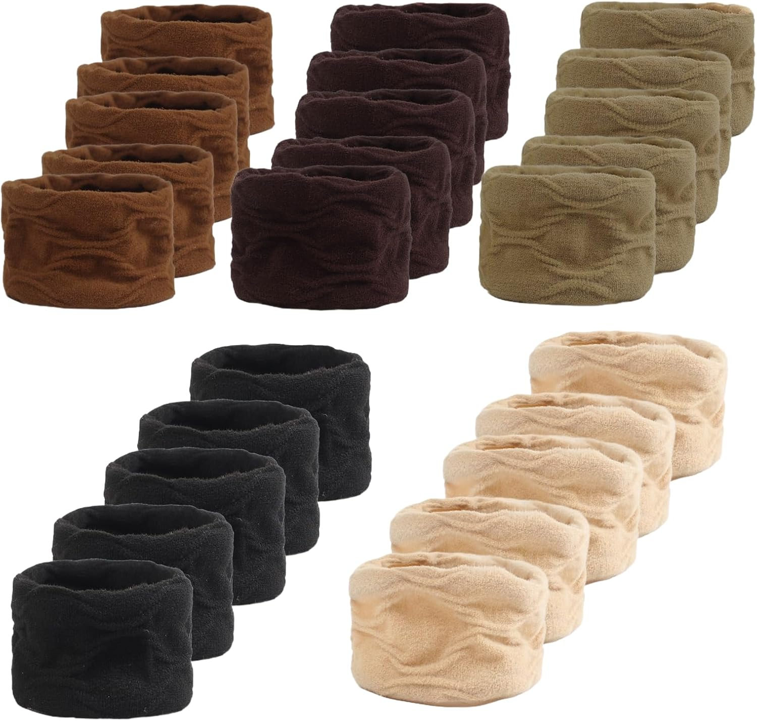 Evadollina Hair Bands for Girls, 25 Pieces Hair Ties, Scrunchies, Headbands from Cotton and Nylon Blend, Hair Ties for Girls and Women, Christmas image number 3