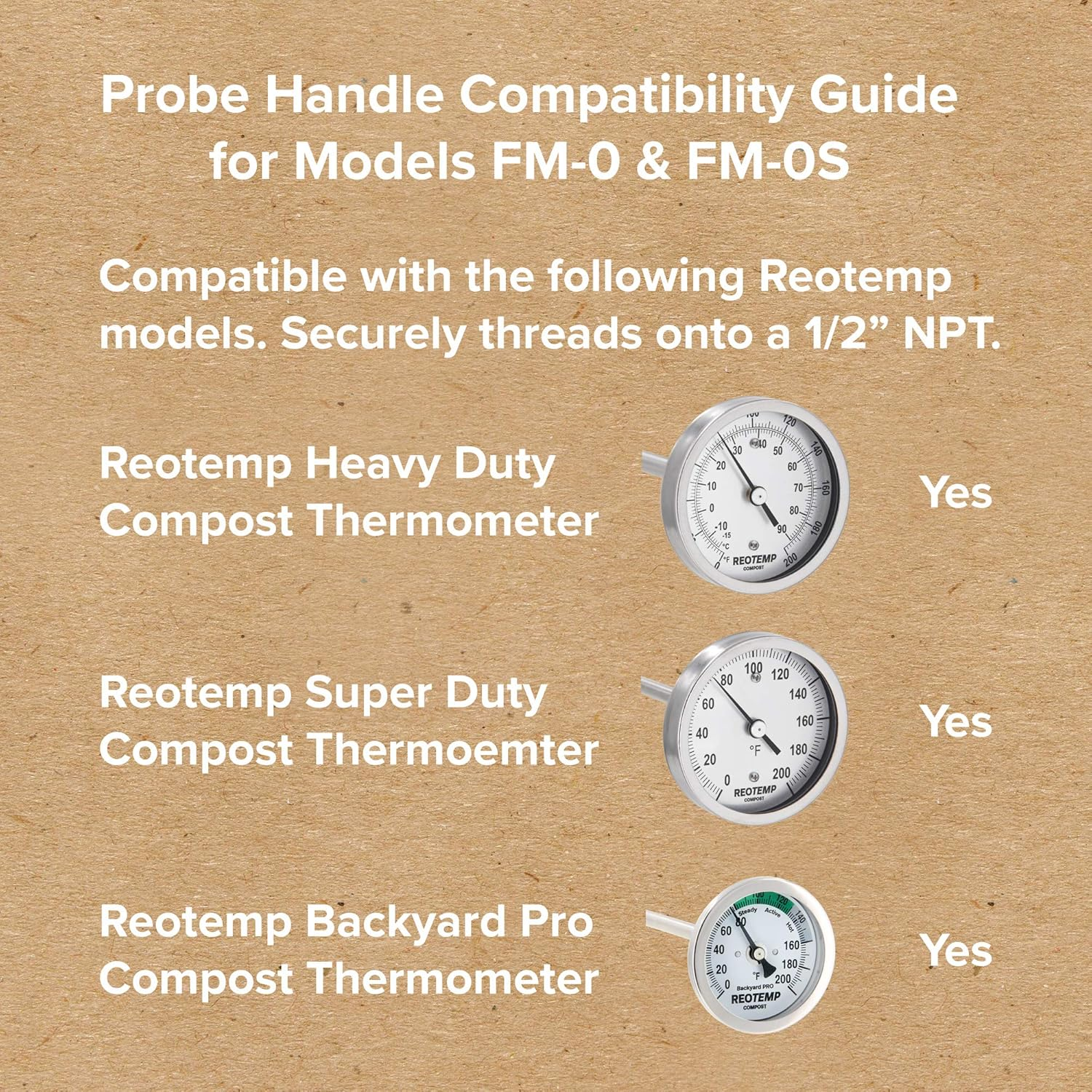 Reotemp Fm-0 Probe Handle for Compost Thermometers image number 2