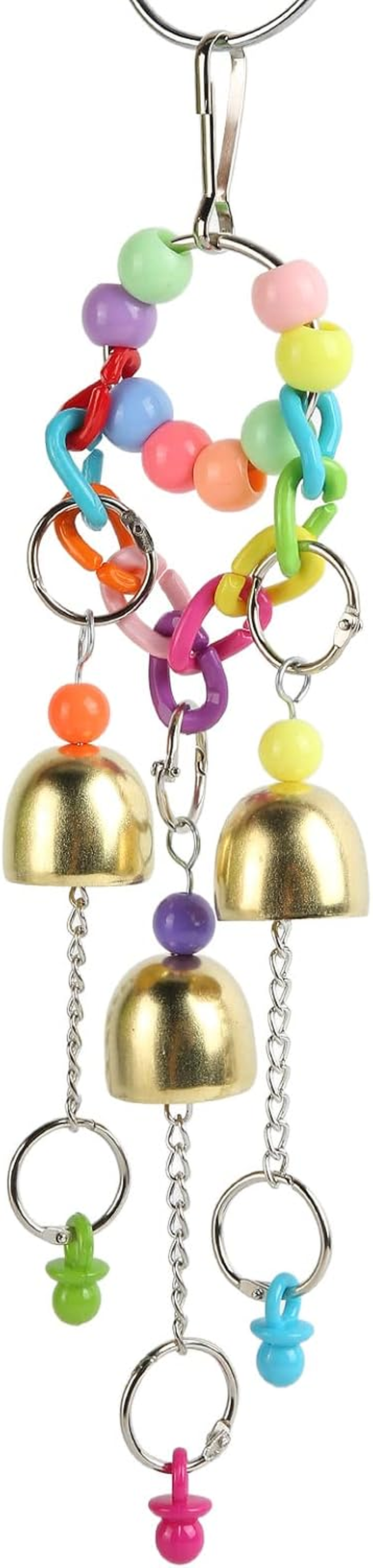 Xiuganpo Bird Bell Toy, Bite Resistant, Relieve Anxiety, Hanging Toy, Stainless Steel and Copper Acrylic Material image number 5