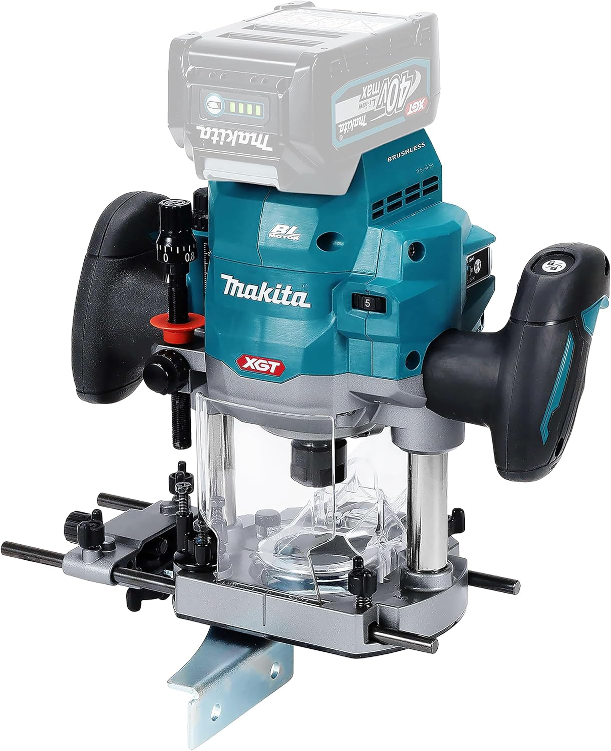 Makita RP001GZ Cordless Router 40 V Max. (Without Charger and Batteries) image number 1