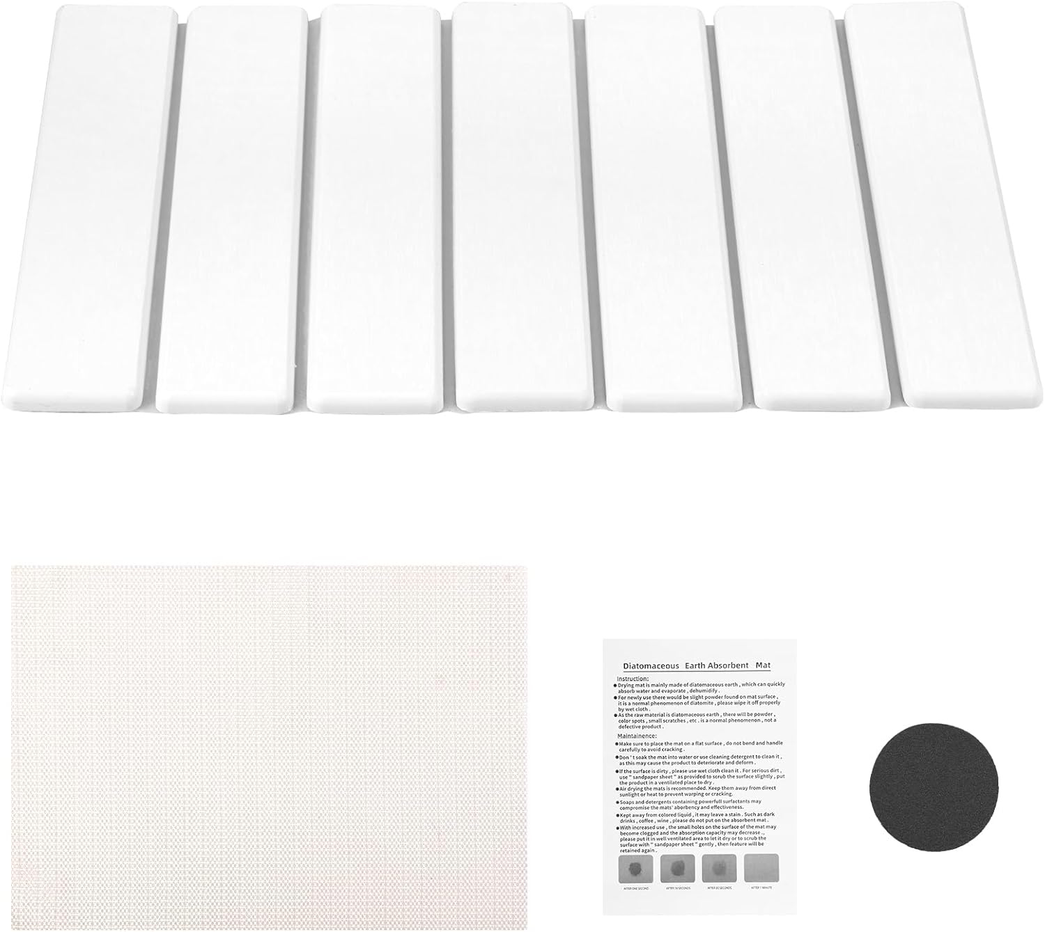 Stone Drying Mat Foldable Stone Dish Drying Mat Nonslip Stone Drying Pad Reusable Dish Drainer Mat Multifunctional Stone Kitchen Drying Mat Large Diatomite Drying Mat for Home