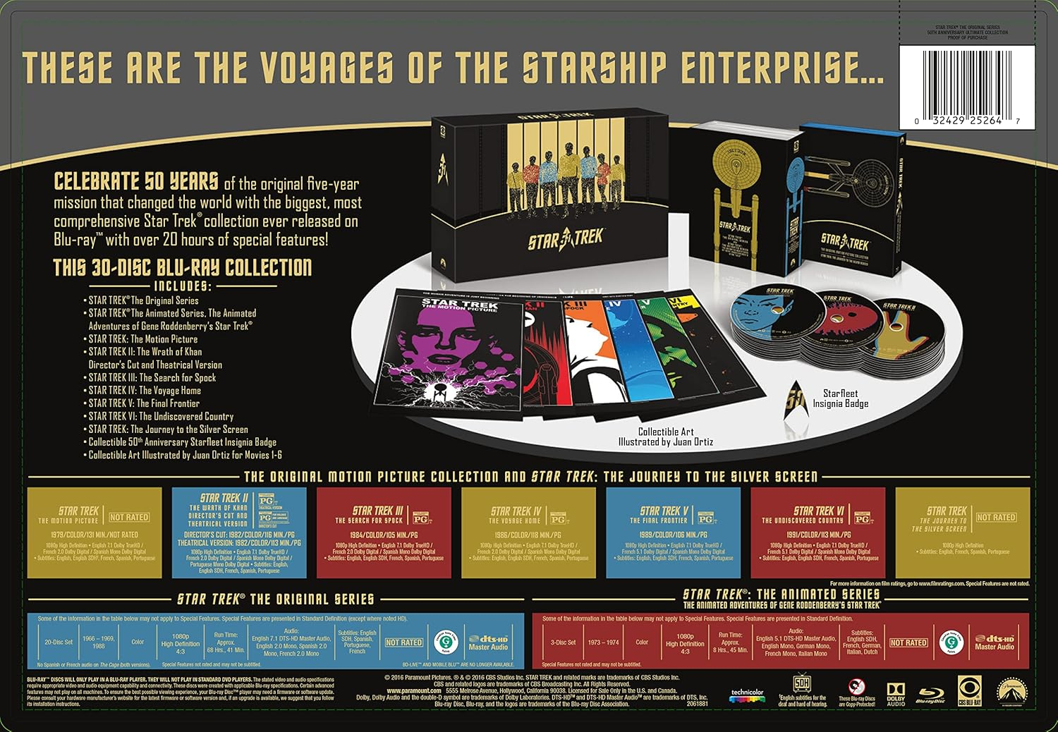 Star Trek 50Th Anniversary TV and Movie Collection [Blu-Ray]