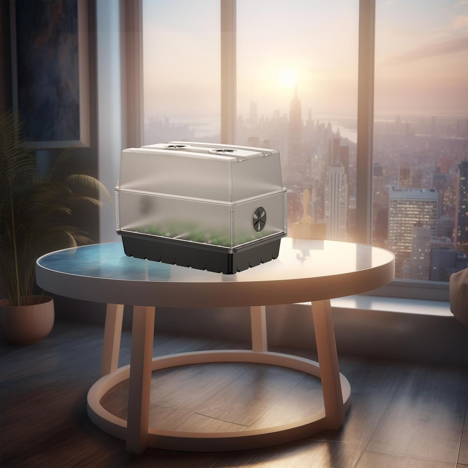 AC Infinity Humidity Dome, Germination Kit with Sturdy Drip Tray, 5X8 Cell Seedling Tray, and Vented Height Extension Panels, for Seed Starting, Propagation, Cloning Plants image number 5