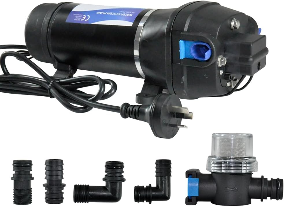 ALSTON 230V High Pressure Water Pump Diaphragm Self Priming 40PSI 4.5GPM 17L per Min for Agricultural Irrigation Cooling Water Circulation Liquid Transfer