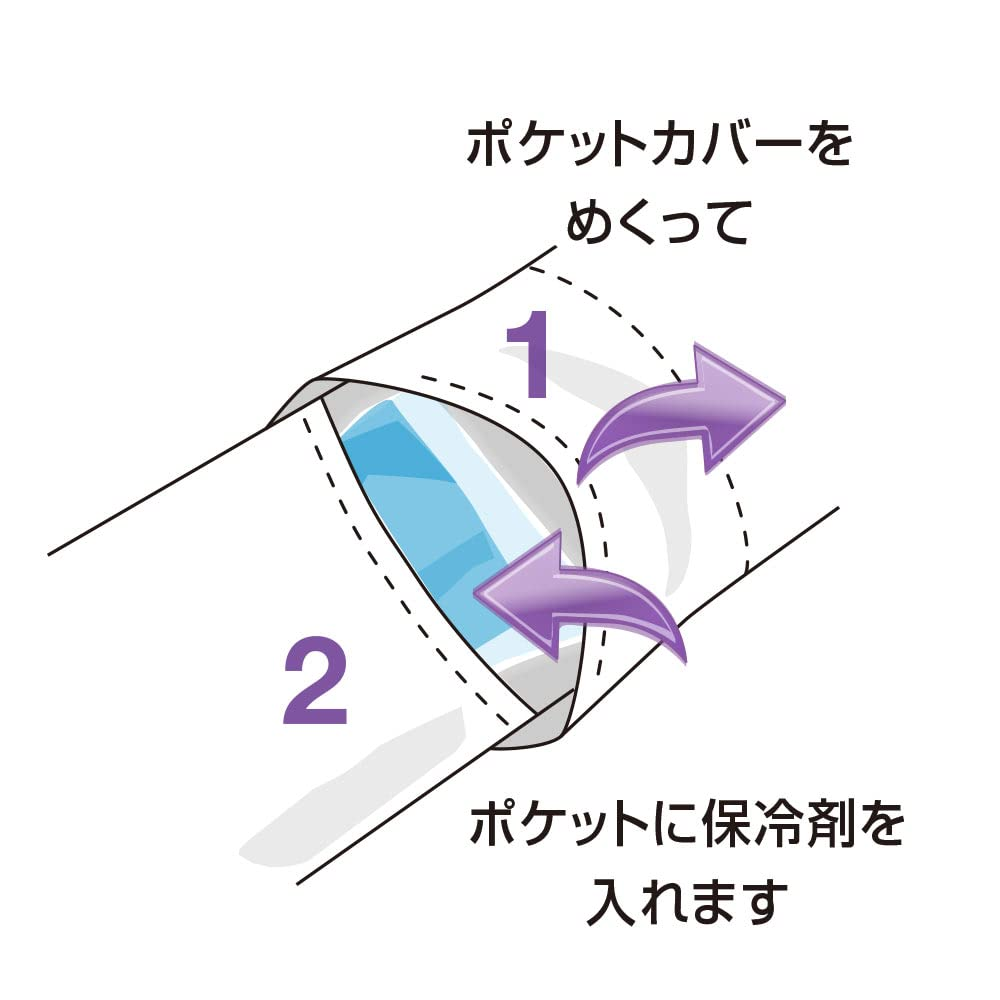 Dog & Life Cool Neckband EX (Soft Ice Pack Included) Blue Dog L Size image number 6