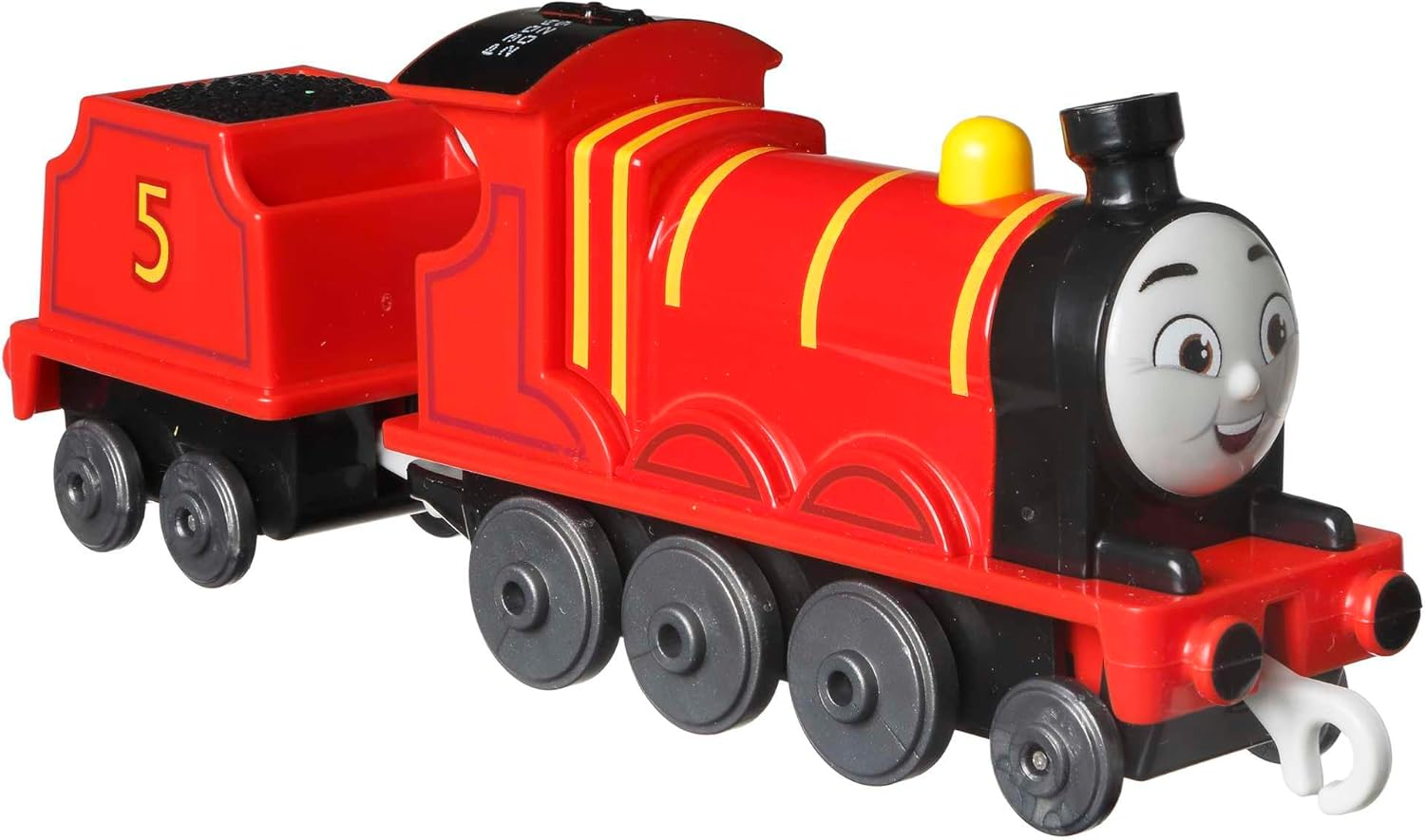 Thomas & Friends Fisher-Price Die-Cast Push-Along James Toy Train Engine for Preschool Kids Ages 3+ - Multicolored image number 2
