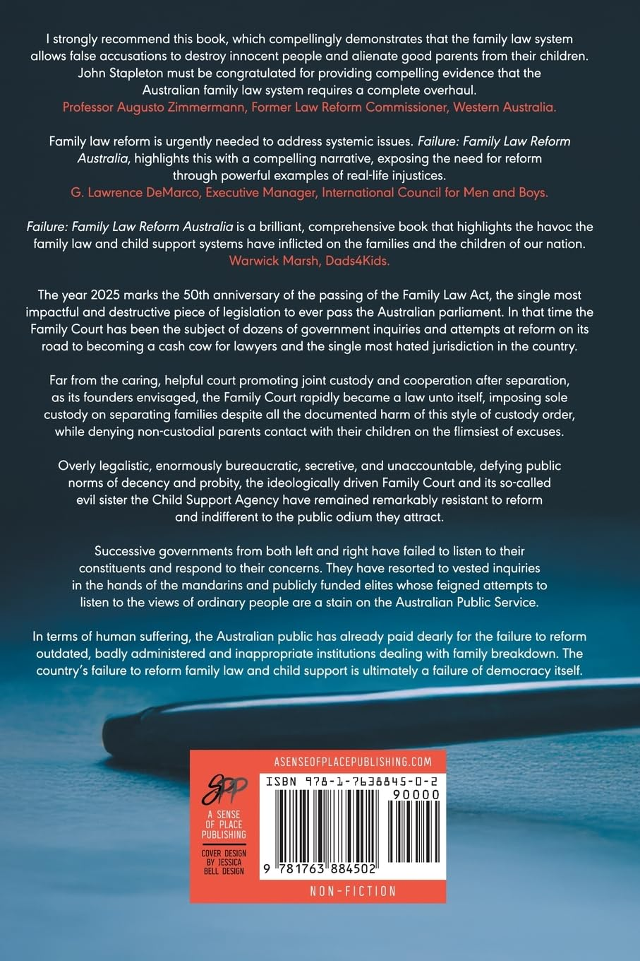 Failure Family Law Reform Australia