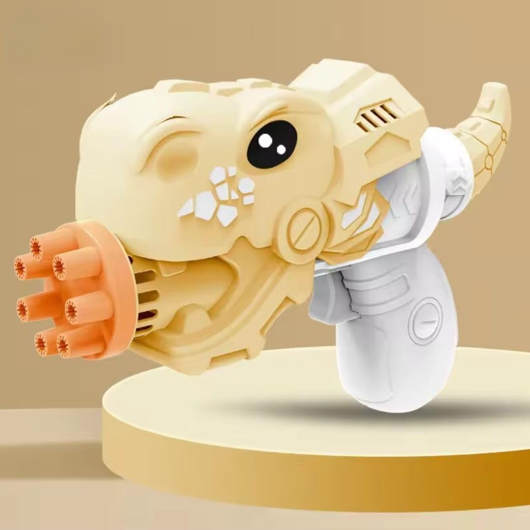 Automatic Bubble Maker for Kids - Indoor and Outdoor Party Toy (Dinosaur Bubble Gun) image number 6