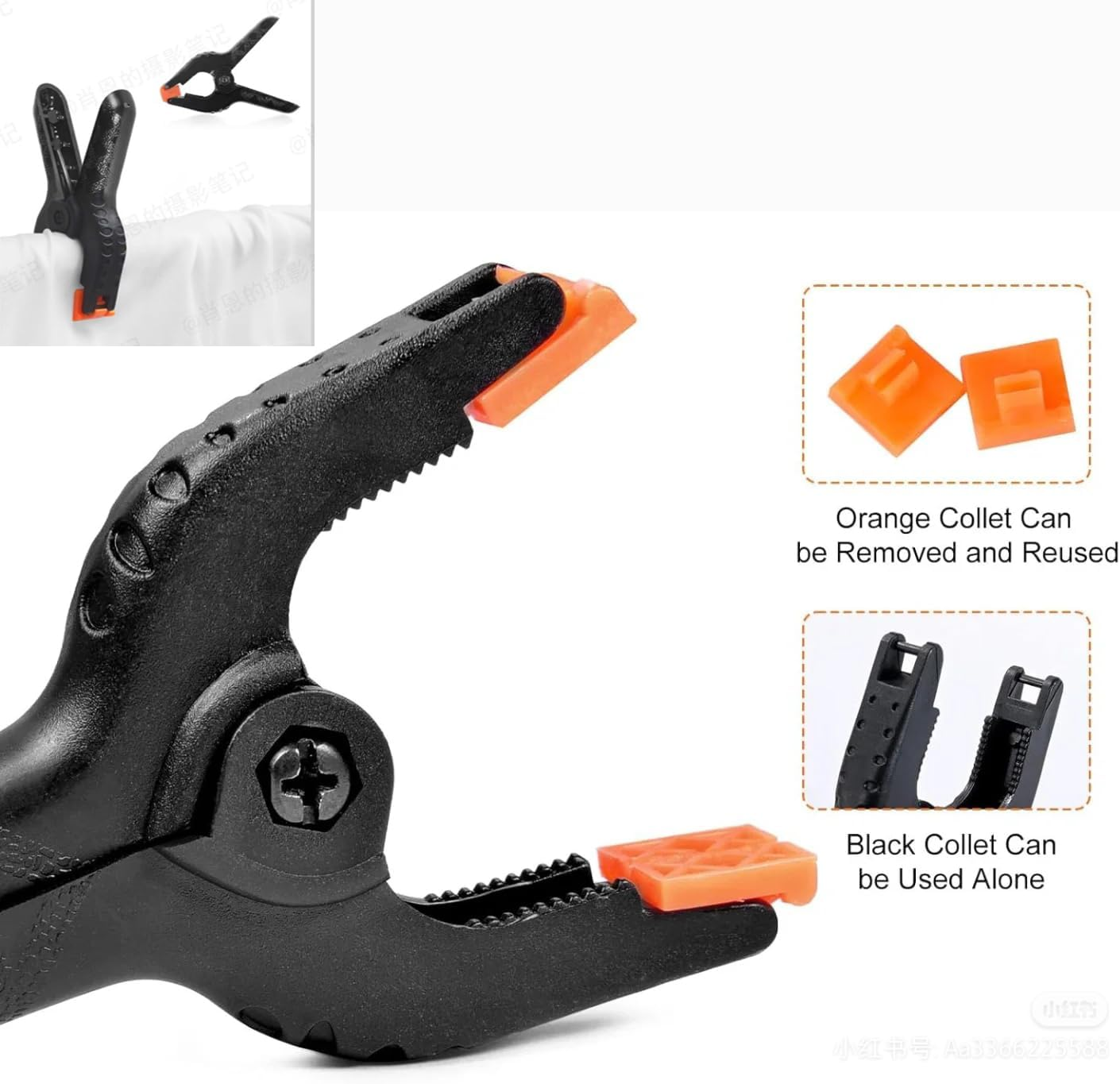 20Pcs Mini Spring Clamps for Woodworking, Photography Studio, Home Improvement, Small Spring Clips for Crafts, DIY Projects, and Picture Frame Repair image number 4