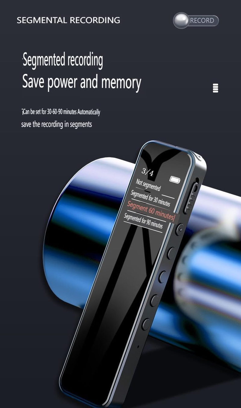 Digital Voice Recorder, 128GB USB Recording Device with 25 Hrs Recording Capacity, Stereo MP3 Voice Recorder for Lecture Interview Meeting Class Etc (SK02-256GB) image number 3