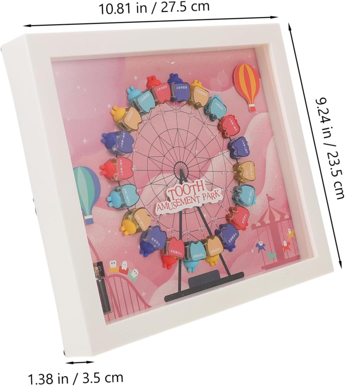 VICASKY Tooth Box Decorative First Tooth Keepsake for Boys Durable Storage Holder Compact Design for Newborn Memories Elegant Nursery Decor image number 5