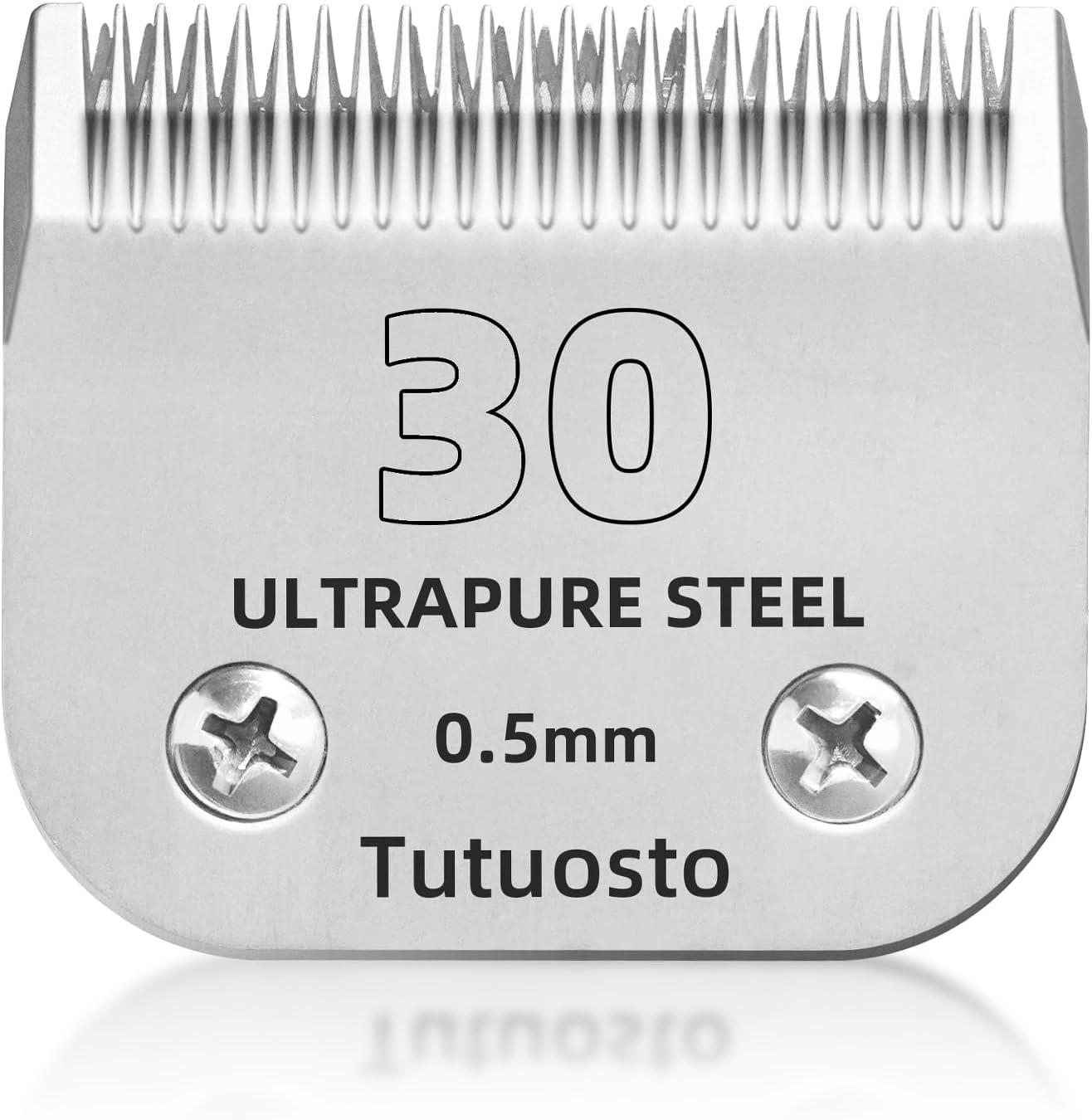 10# Clipper Blades Pet Grooming Clipper Replacement Blades Detachable Germany Stainless Steel Blade Compatible with Andis/Wahl/Oster Dog Clippers Size-10, 1/16-Inch Cut Length E