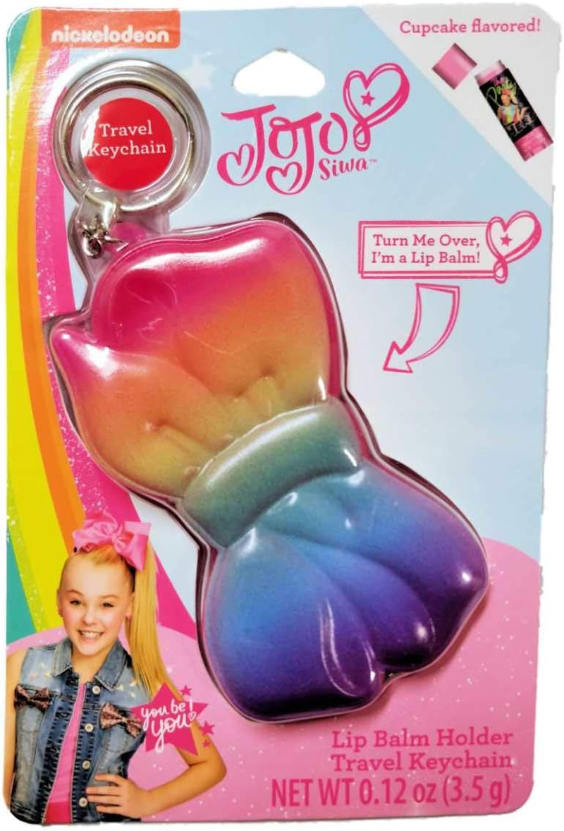 Jojo Siwa Bow Shaped Lip Balm Holder Keyring image number 1