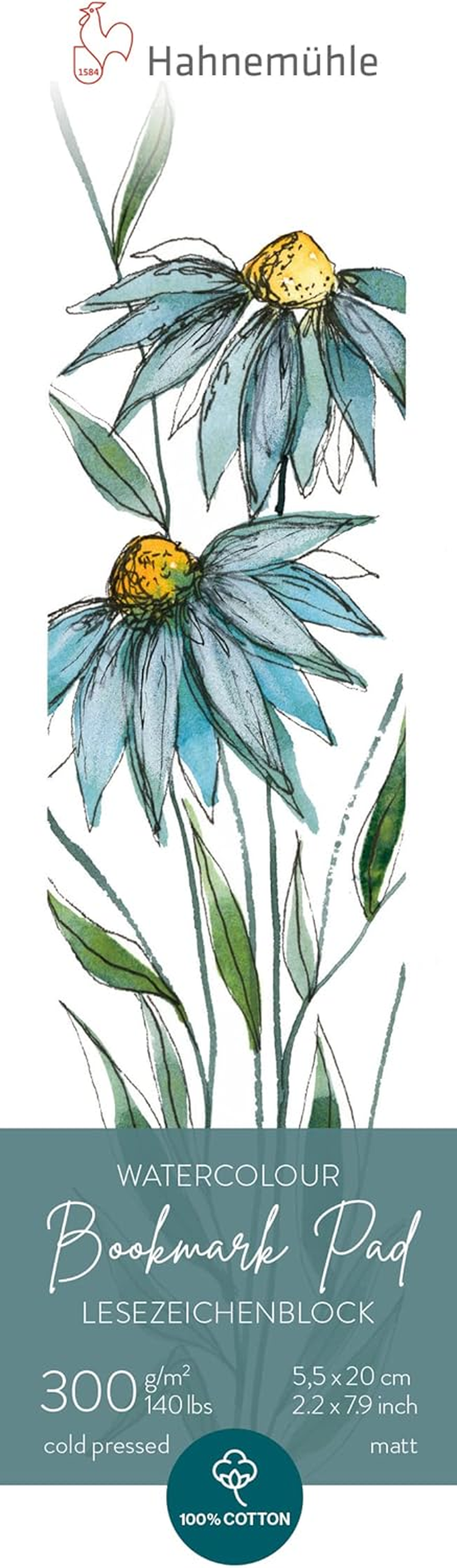 Hahnem&uuml;hle Watercolour Bookmark Pad image number 3