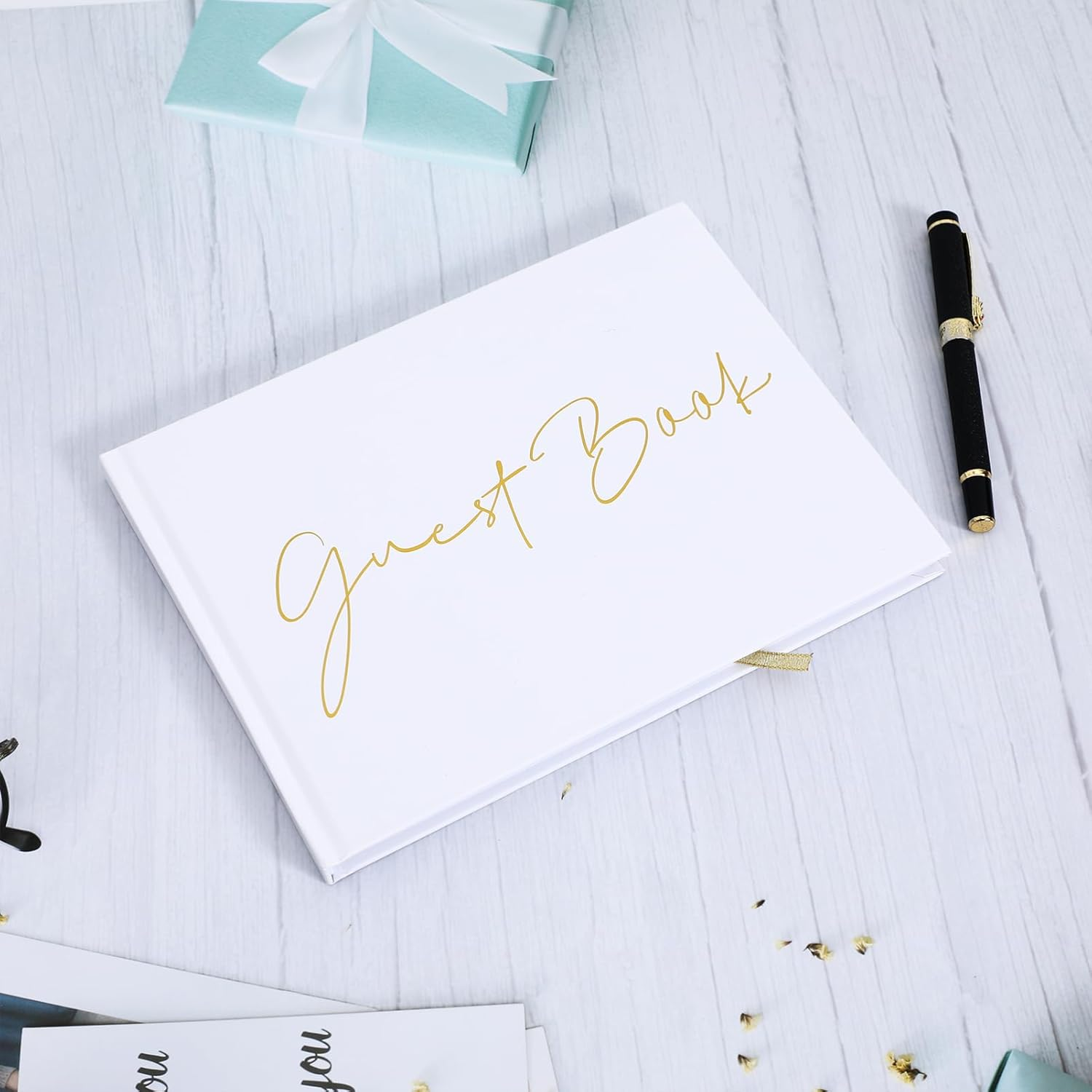 Guest Book for Weddings Birthdays Gatherings Sturdy Foil-Enhanced Photo Album for Cherished Memories Friends Family image number 4